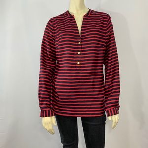 THE LIMITED Striped Long Sleeve Blouse